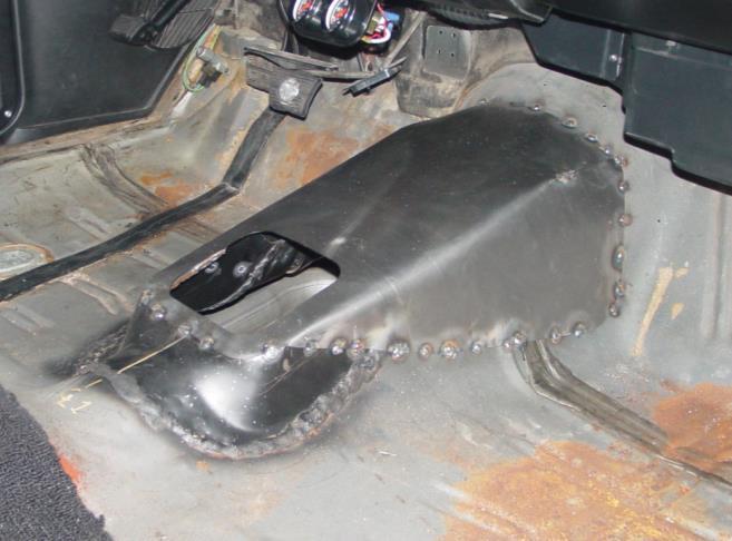 corrosion protection. If large gaps exist between old and new metal, urethane foam can be used as a filling agent, then trimmed and painted after drying.