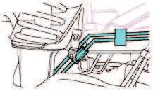 17. Refer to Figure 17 and install a new 2-way isolator to the two pipes above the chassis rail forward of the shock tower as follows: Position the 2-way isolator.