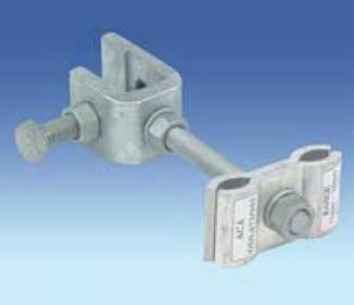 Downlead Clamps for OPGW Downlead clamps are used to secure the OPGW fiber optic cable as it is trained downed the pole or tower.