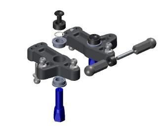 Components: Spindle & Castor Blocks - HELP ALIGN ALE AND SPINDLE HOLES USING A.