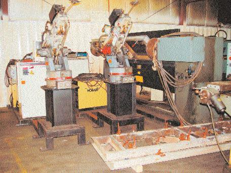 ROBOTIC WELDERS, ROTARY TABLE & POSITIONERS, WELDERS, OVERHEAD CRANE SYSTEM 1993 1992 Motoman K6SB Robots & Motoman Dual-Sided Positioner Motoman Robotic Welder and Motoman Rotary