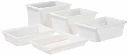 Poly Pans & Food Storage Food Storage Boxes pfsf-c pfsf & PFSH-series pffw-c HEAVYWEIGHT Clear Polycarbonate Full-size measures 18" x 26" Half-size measures 18" x 12" Withstands temperatures from -40