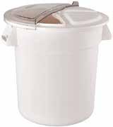 Poly Pans & Food Storage Food Storage Containers FCW-32 & FCW-32RC FCW-Series FCW-32L 24-3/8" Dia Deli Crocks & Covers CRK-SERIES Polyethylene Food Storage Containers Lids sold separately, NSF listed