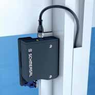 The solenoid interlock can be used as an end stop, which eliminates the use of a separate door stop.