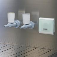 CABINET ELEMENTS 1 Automatic safety service connection for gas, 1 for vacuum and 1 (for size 209 and 212) or 2 (for size 215 and 218) electrical socket (s) fitted as standard in each size model.