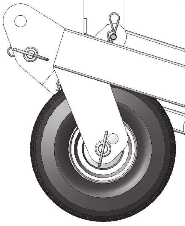 WHEEL HEIGHT OPTION We have equipped your RiataRake with two wheel heights positions.