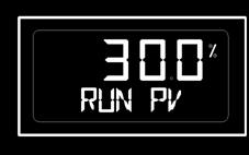 Run Mode (RUN): Once power is turned on to the positioner, RUN mode will be displayed within 6 seconds on the LCD screen.