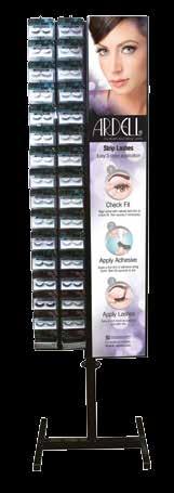 Displays 228 pc Lash Floor Stand Display Item# 68006 Case Pack: 1 Contains 4 of each: Individual Lashes: 65061, 65062, 65050, 65051,