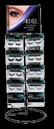 5" D x 25" H FRONT 144 pc Power wing Display Item# 44265 Case Pack: 1 Contains 4 of each: Individual Lashes: 65050, 65052, 65054,