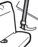 5 6 Hook elastic straps on tabs on the bottom of shell. Optional Armrest Covers: Slide armrest covers over armrests.