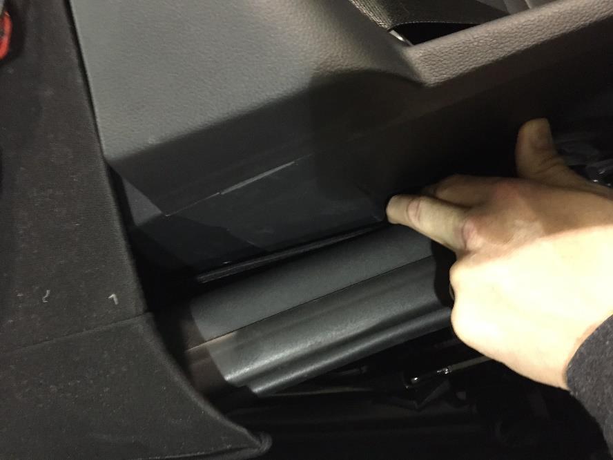 Damage will occur to the trim panel when top is
