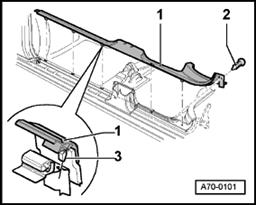 Page 9 of 16 70-80 Door sill, removing and installing - Remove lower A-pillar