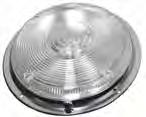Dome/Compartment/Utility Lamps 8½" ROUND 12 Volts Incandescent Lamp Dimensions: 8½"Dia. x 2"H Mounting: 4 Holes, 73/4" Diameter (centre-to-centre) 2.
