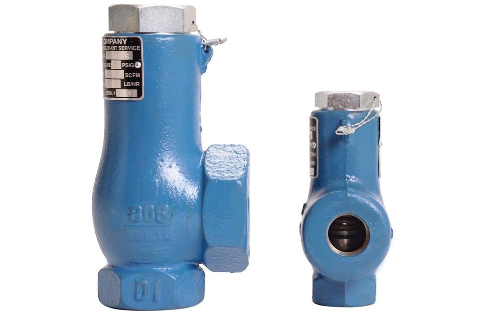 803 LQ For general purpose use, this liquid safety valve is cast out of ductile iron, coated with a blue primer for