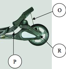II. Product Structure A: Handle bar B: Brake lever C: Stem tube D: