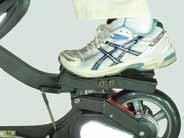 When the front pedal is at an upper position, the back pedal must be at a lower position,