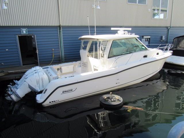 2017 Boston Whaler 345 Conquest Price: $596,534 Specifications Builder/Designer Year: 2017 Construction: Fiberglass Engines / Speed Engines: 2 Dimensions Nominal Length: Length Overall:
