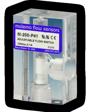 used in virtually any application requiring fool-proof inexpensive flow detection.