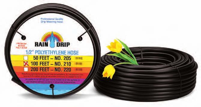 flexible in cool temperatures. Our tubing is available in colors to coordinate with the most common outdoor surfaces!