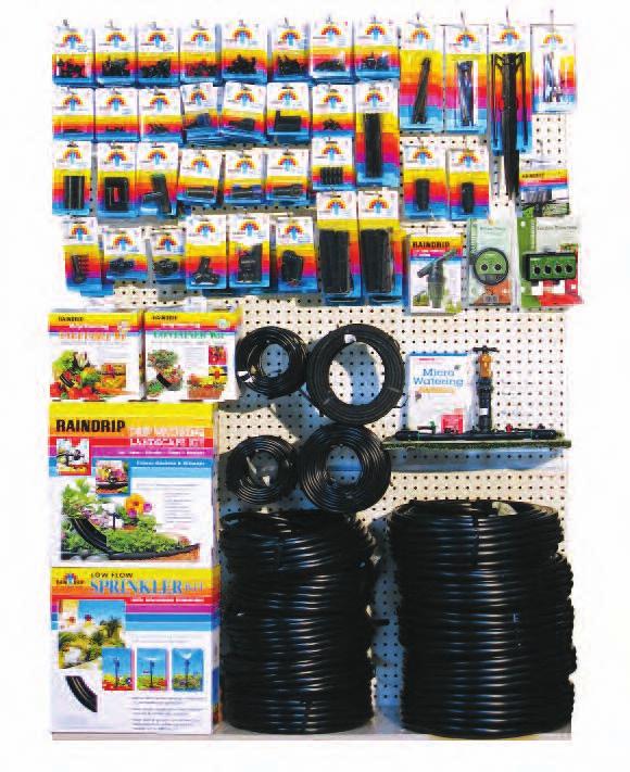 MASTER IRRIGATION CENTER The Master Center is designed for stores and garden centers serving experienced gardening enthusiasts and customers new to drip watering and low volume sprinkling.