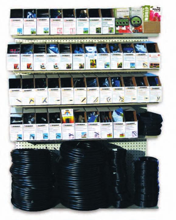 D R I P S MART M E R CHAN D I S I N G MAXI-MISER BULK CENTERS R4114C/R4124C/R4314P A self-selling system for merchandising micro irrigation parts to the experienced buyer and professional.