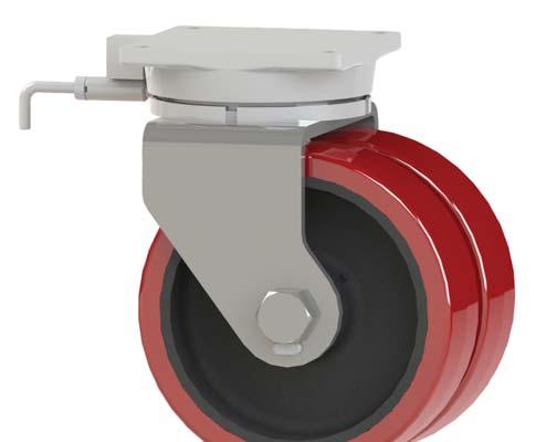 DUAL WHEEL SERIES 17,000 maximum capacity LBS FEATURES Dual wheel casters are designed for heavy duty, extra heavy duty and super duty applications.