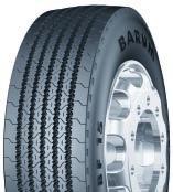 Optimised tread compound reduces wear, extending tyre life. * ) 3.0 10.0 ** ) 3.5 10.0 BF 15 Road Front Front axle tyre for short and long distance haulage.
