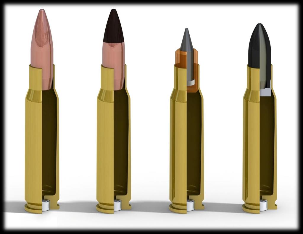 Performance of the 7.62x51 CBJ The charts below compare a typical standard 7.62x51 Ball round, the US M80, with the performance of the M993 AP, 7.