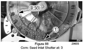Using this information you can refer to the seed rate manual for assistance in seed disk selection and settings. 2. The next step is setting the shutter adjustment.