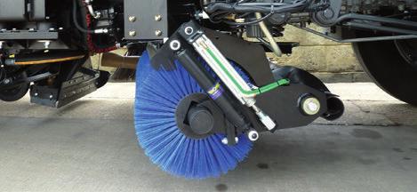 Trailed widesweep brush is adjustment-free and designed to ensure parallel usage providing longer life for cost