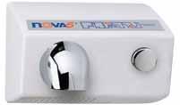Hand Dryers NT126-005 Automatic, Aluminum, White body w/ Ebony front panel,