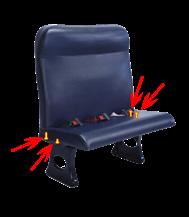 clearance, and the integrated head rest and built-in lumbar support sets a