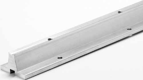 LSXB type Shaft support rail Inch series C A G Ø F Ø X D Y E B Material: 661 T6 aluminum Standard length for all LSXB/LSXC shaft supports is 24" part number shaft diameter A +/-.