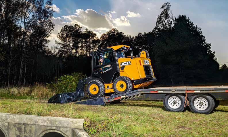 JCB TELESKID FEATURES A SIDE DOOR FOR EASY ENTRY AND EXIT, AND