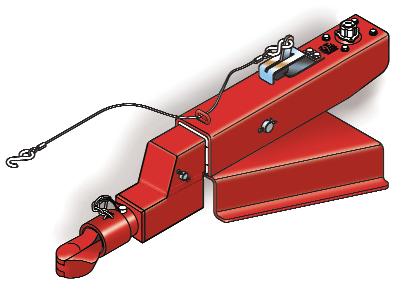 When brakes are applied on the towing vehicle, forward inertia of trailer toward towing vehicle applies brakes on trailer in direct relation to manner brakes are