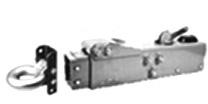 Zinc-plated easy latch mechanism allows for quick engage/disengage of coupler. Capacity:12,000 lbs. M.G.T.W.