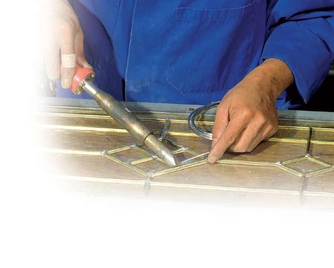 Specifications Construction Hand crafted, our decorative glass panels stay true to their stained glass roots.