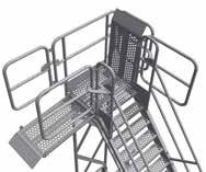 same characteristics as our Aluminum Manually Propelled Stairs product line, but with added features.