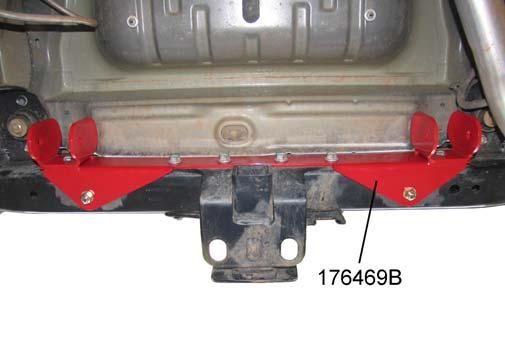4) Insert the larger sleeve from kit 860595 into the passenger side hole and the shorter sleeve into the driver side hole.