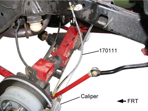 Use the longer bolt and large washer on the axle bracket. 8) Tighten jam nut. 9) Repeat steps 5 through 8 for the other side. Illus.
