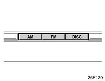 VOLUME CONTROL To adjust the volume, push and turn the VOL. Type 1 Push the AM, FM, TAPE DISC or TAPE DISC button to turn on that mode. The selected mode turns on directly.