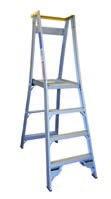PLATFORM LADDERS INDALEX INDUSTRIAL ALUMINIUM SLIMLINE PLATFORM LADDER 120KG Special Slim ladder, lightweight, easy to.store.