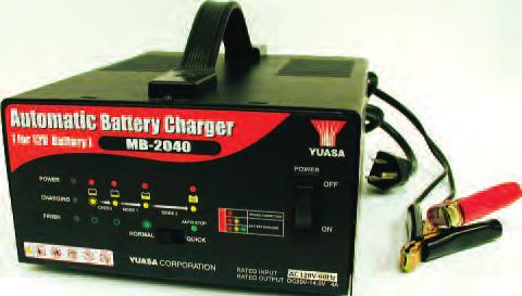 5 Amp 5 Stage Battery Charger Yuasa's Automatic 6/12V 1.5 Amp battery charger incorporates superior 5 stage charging technology.