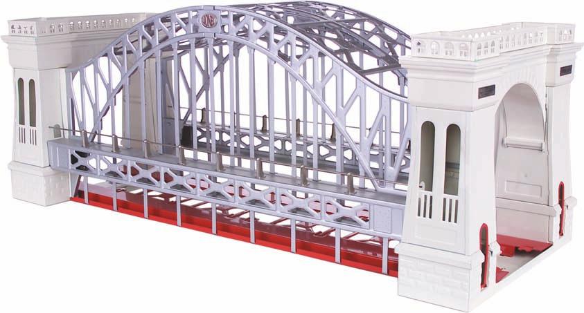 made for use with a model electric train. Green/Cream - No. 300 Hellgate Bridge 11-90001 $499.
