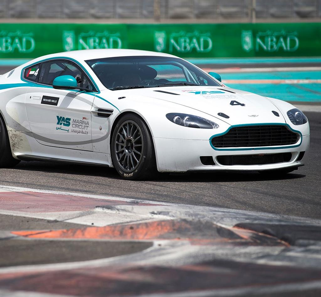 ASTON MARTIN GT4 Imagine the drive of your life in the customized racing passenger seat of the distinguished Aston Martin GT4 and flying around the Yas Marina Circuit at pace.