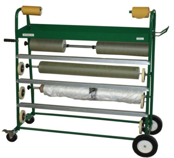 Painter s masking cart work holds paper widths of 3, 6, 12, 18, 24 or 36 Painter s Masking Cart rolls