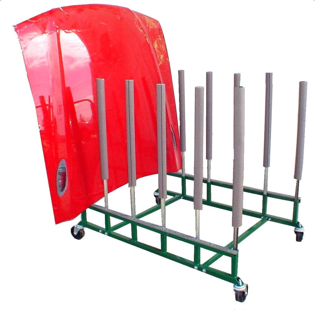 No More Damaged Parts Constructed of heavy-duty steel Easy rolling, 4 heavy-duty casters Easy to Assemble Part Number 2017 The Hanger The Hanger will save you time and money