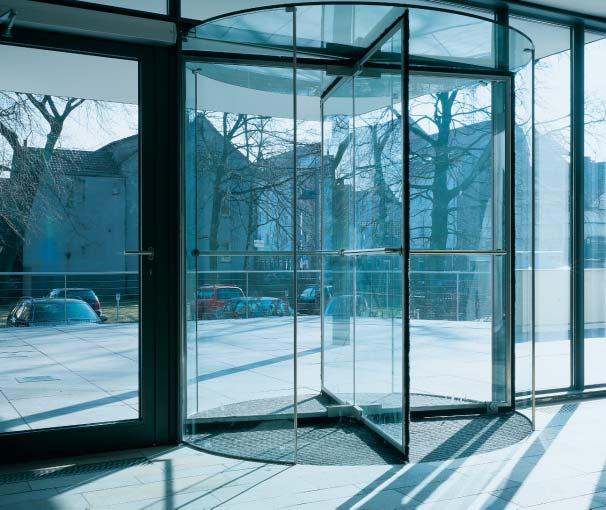 Revolving Doors Striking visuals with a wide range of functions DORMA offers a selection of revolving doors suitable for satisfying applications where maximum comfort, safety and design elegance are