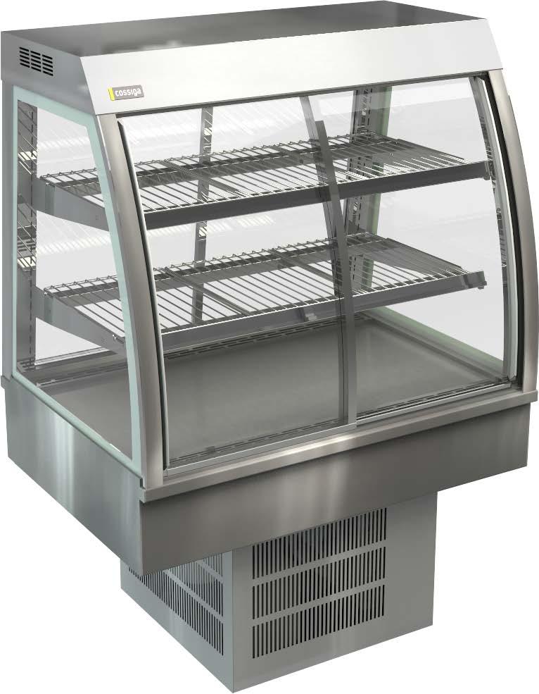 CURVED CC5 RF CC5 RF6 CC5 RF9 CC5 RF12 CC5 RF15 Deck forced refrigeration Sliding doors front and rear Double glazed