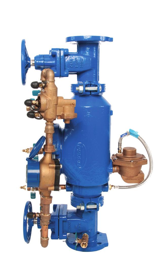 RPDA SERIES REDUCED PRESSURE DETECTOR ASSEMBLIES (RPDA) OSY RESILIENT SEATED SHUTOFF VALVES, COMPLIES ANDIS LISTED WITH UL FLANGED CONNECTIONS (Lbs.) FRP2.